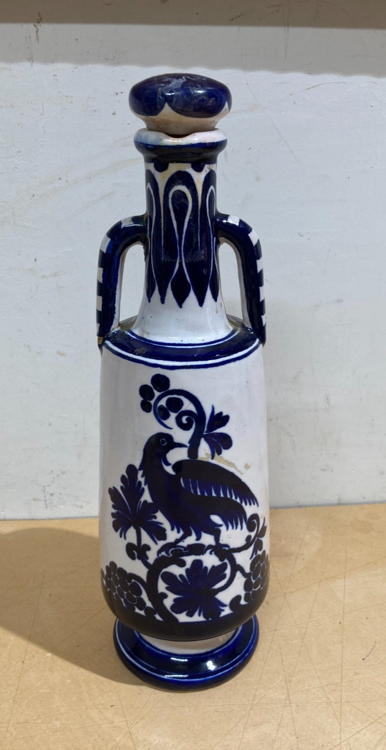 Liquori Distillerie Pedroni, Milano   Bottiglia In Ceramica Pubblicitaria, Faenza