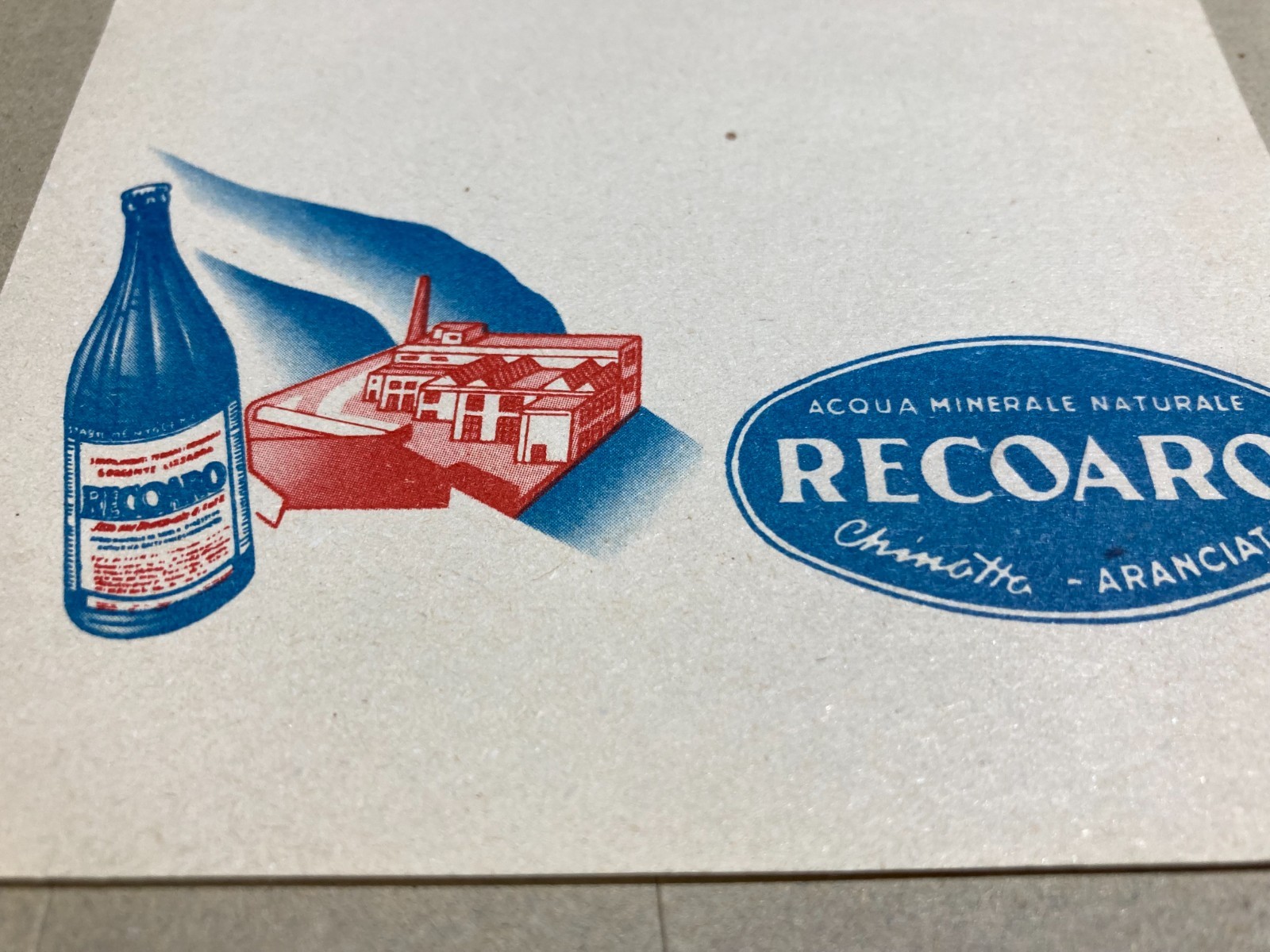 Pubblicitaria Da Collezione: Recoaro   Acqua Minerale, Chinotto, Aranciata
