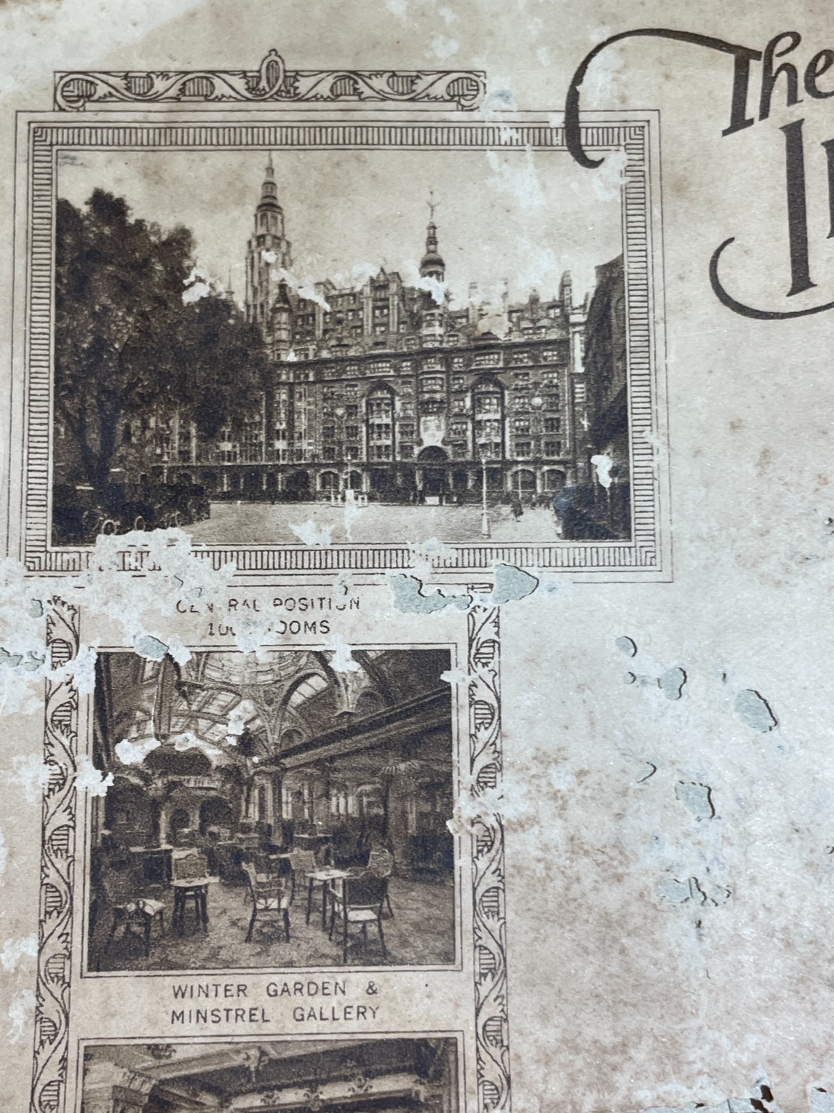 Antica Pubblicitaria: Carta Da Lettera Intestata Dell'Imperial Hotel Di Londra