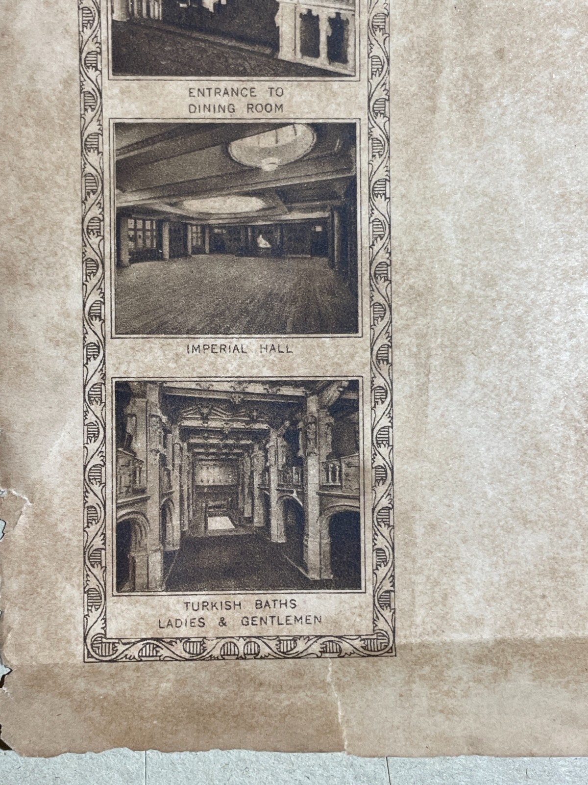 Antica Pubblicitaria: Carta Da Lettera Intestata Dell'Imperial Hotel Di Londra