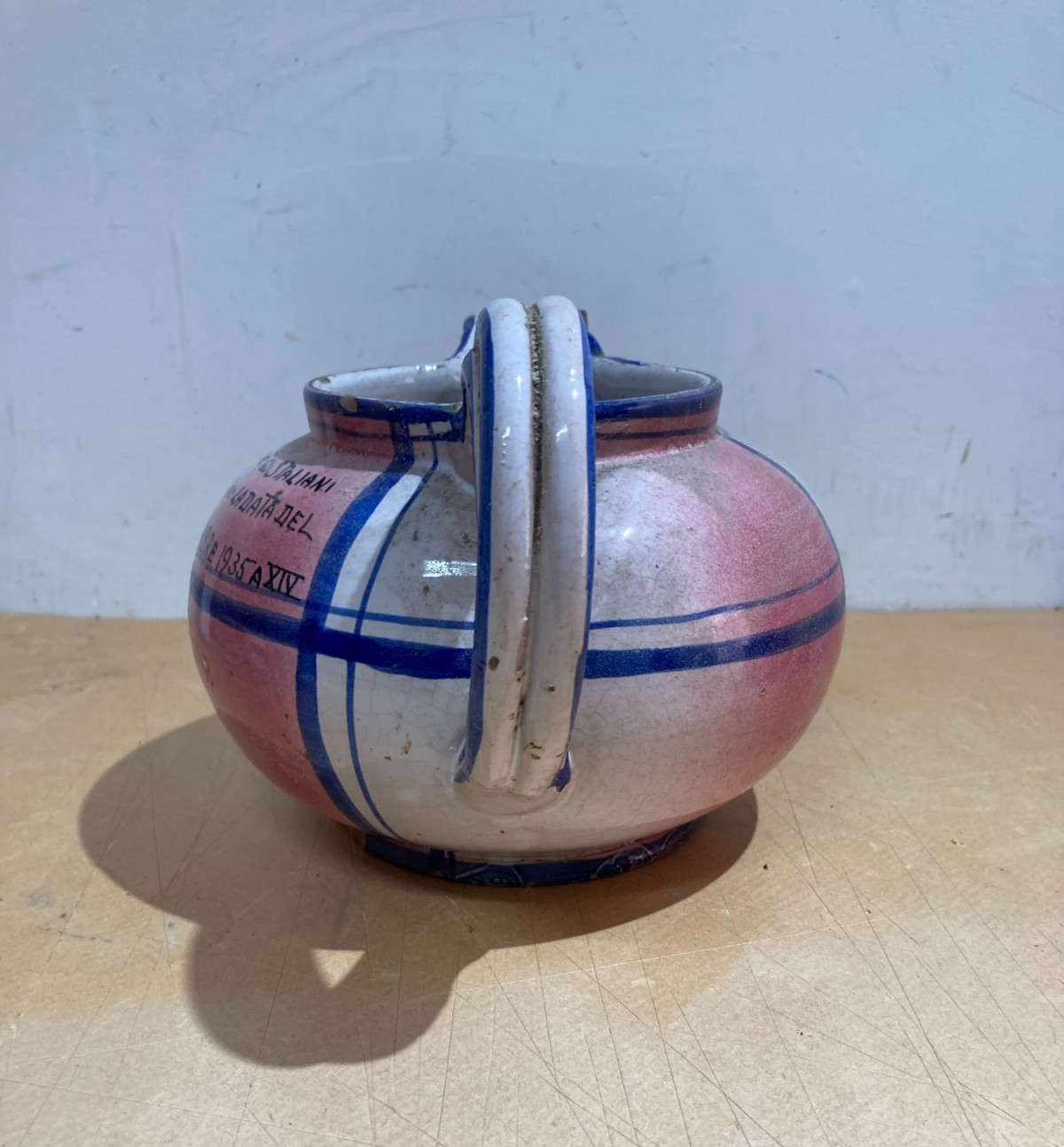 Brocca Commemorativa In Ceramica 18 Novembre 1935   Sanzioni Etiopia