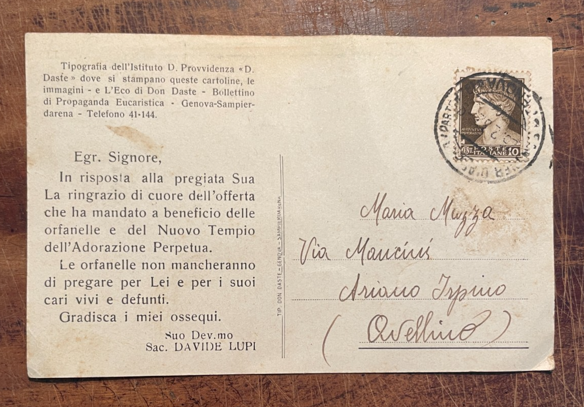 Liguria, Istituto Daste: Interno Tipografia, Animata Veduta d'Epoca, Sac. Lupi
