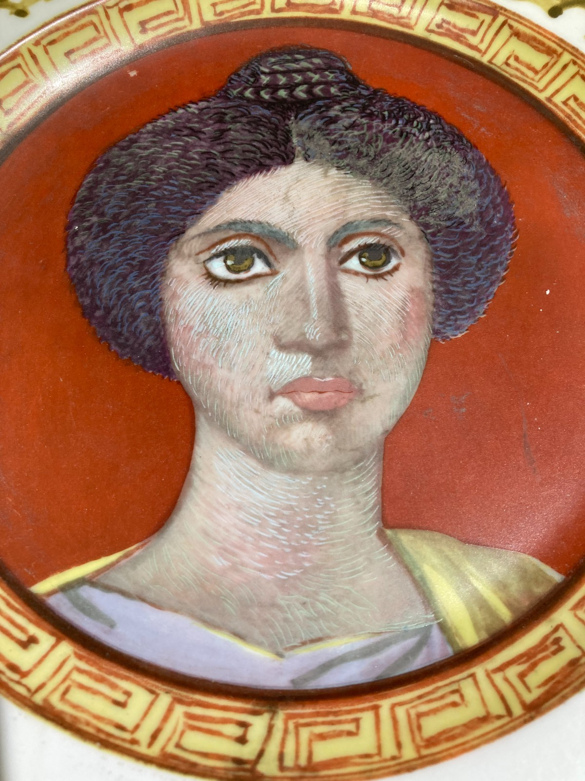 Arte Pompeiana. Piatto Pubblicitario Wella. Federico Bellami, 1980
