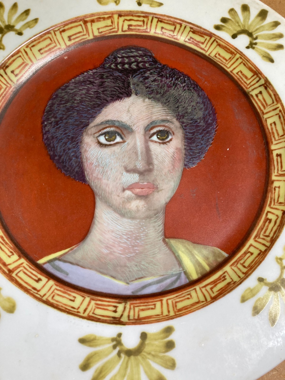 Arte Pompeiana. Piatto Pubblicitario Wella. Federico Bellami, 1980