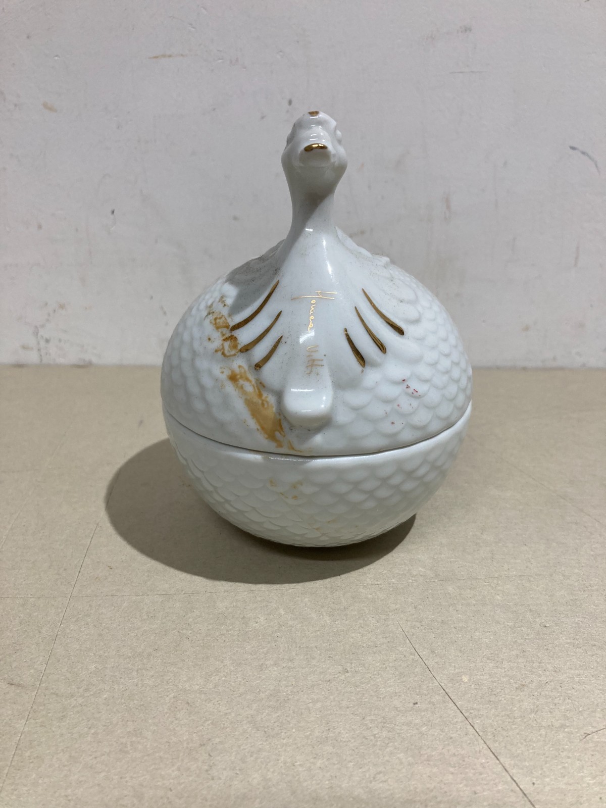 Soprammobile Da Collezione: Scatola In Porcellana Monica Vitti