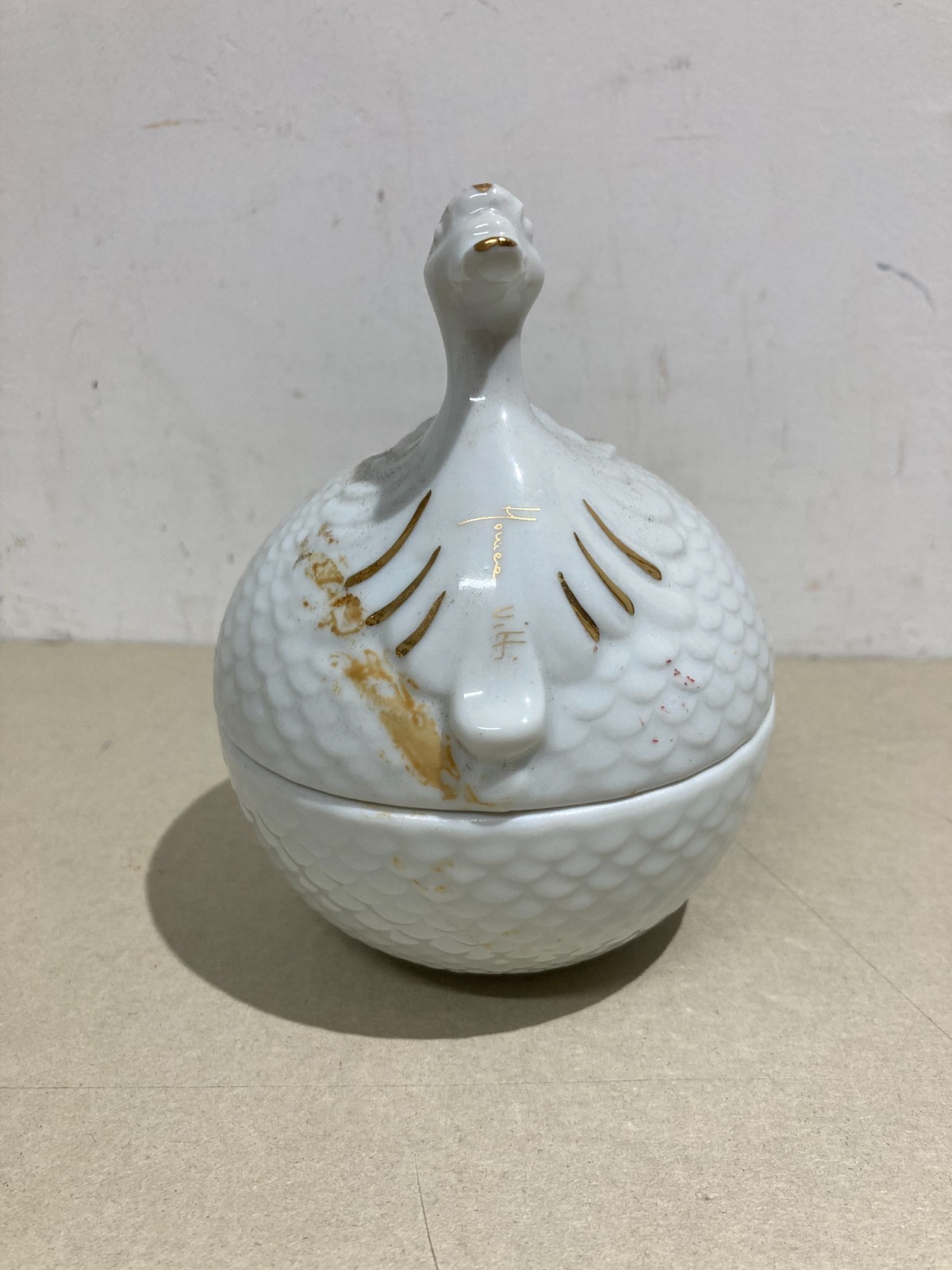 Soprammobile Da Collezione: Scatola In Porcellana Monica Vitti