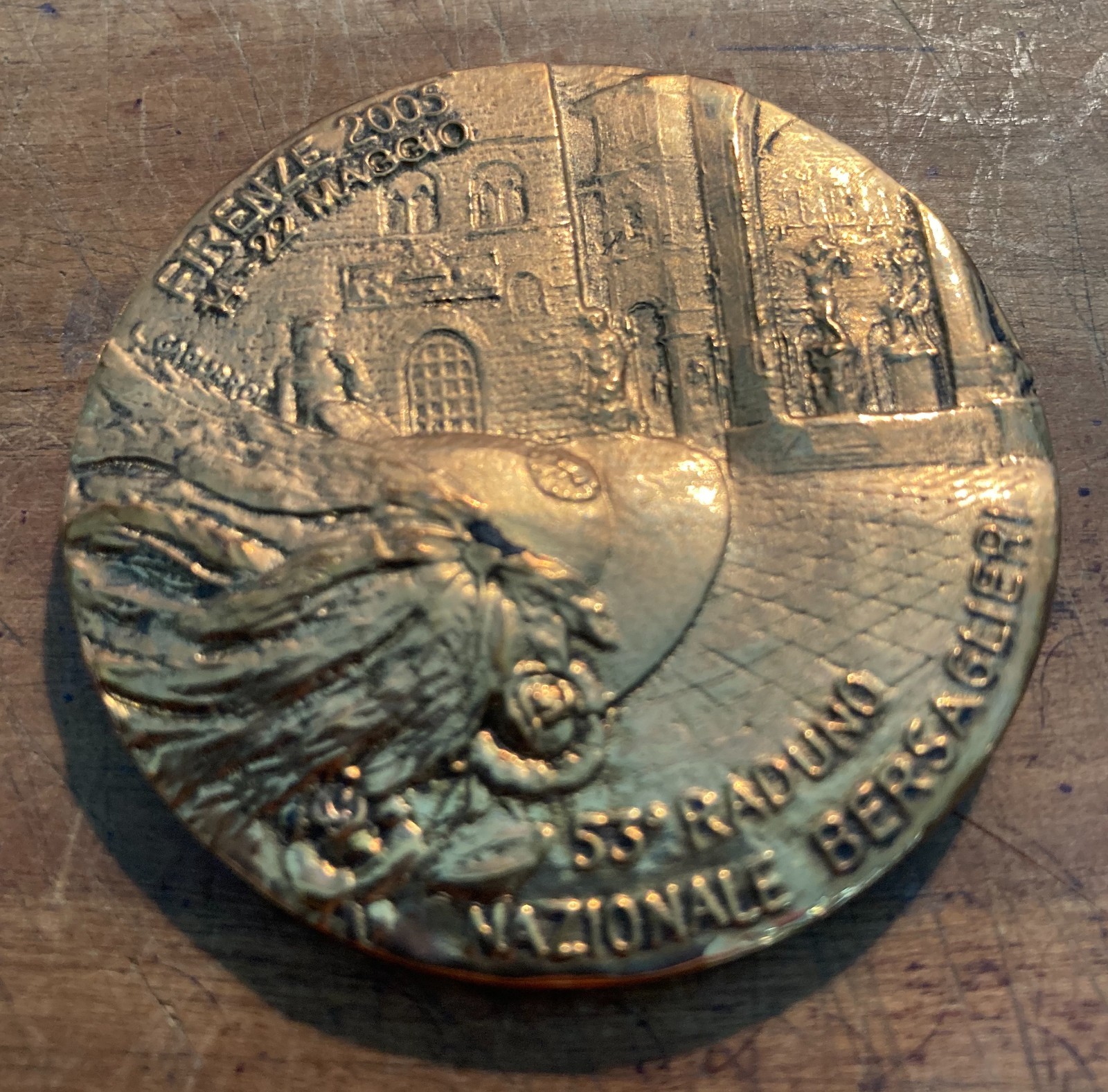 Medaglia Commemorativa Del 53° Raduno Nazionale Bersaglieri, Firenze, Maggio 2005