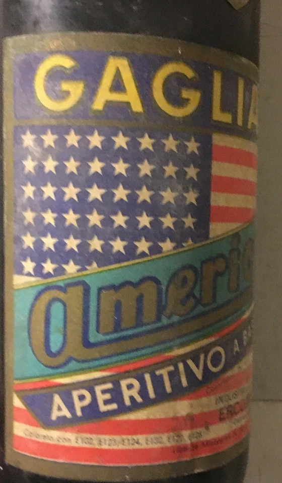 Vino, Enologia, Liquori: Amaro Americano Gagliano, Cavalcaselle, Pubblicitaria