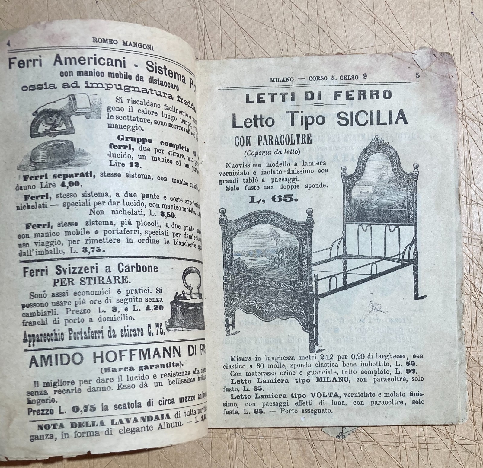 Antico Catalogo Illustrato Mangoni: Casalinghi, Attrezzi, Agraria, Giochi E Orologi
