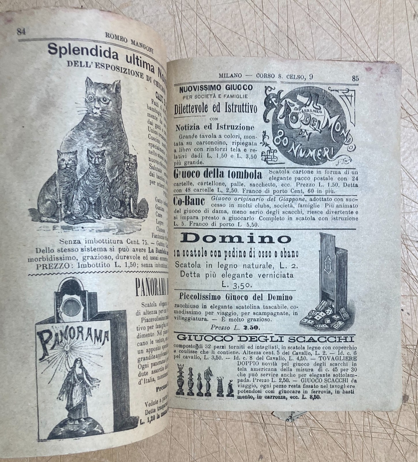 Antico Catalogo Illustrato Mangoni: Casalinghi, Attrezzi, Agraria, Giochi E Orologi