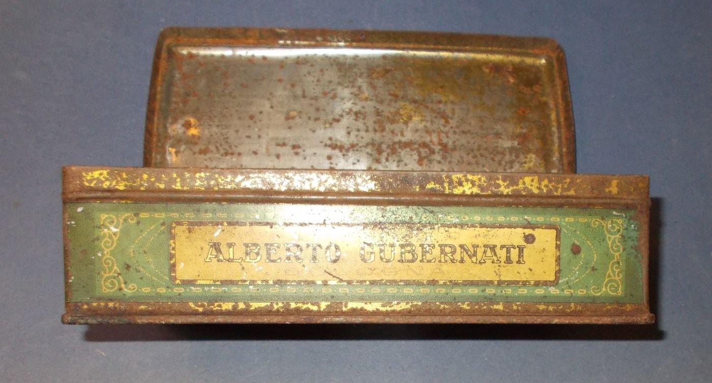 Dolciaria Biscotti Caramelle Bologna Gubernati: Inusuale Scatola Pubblicitaria Liberty