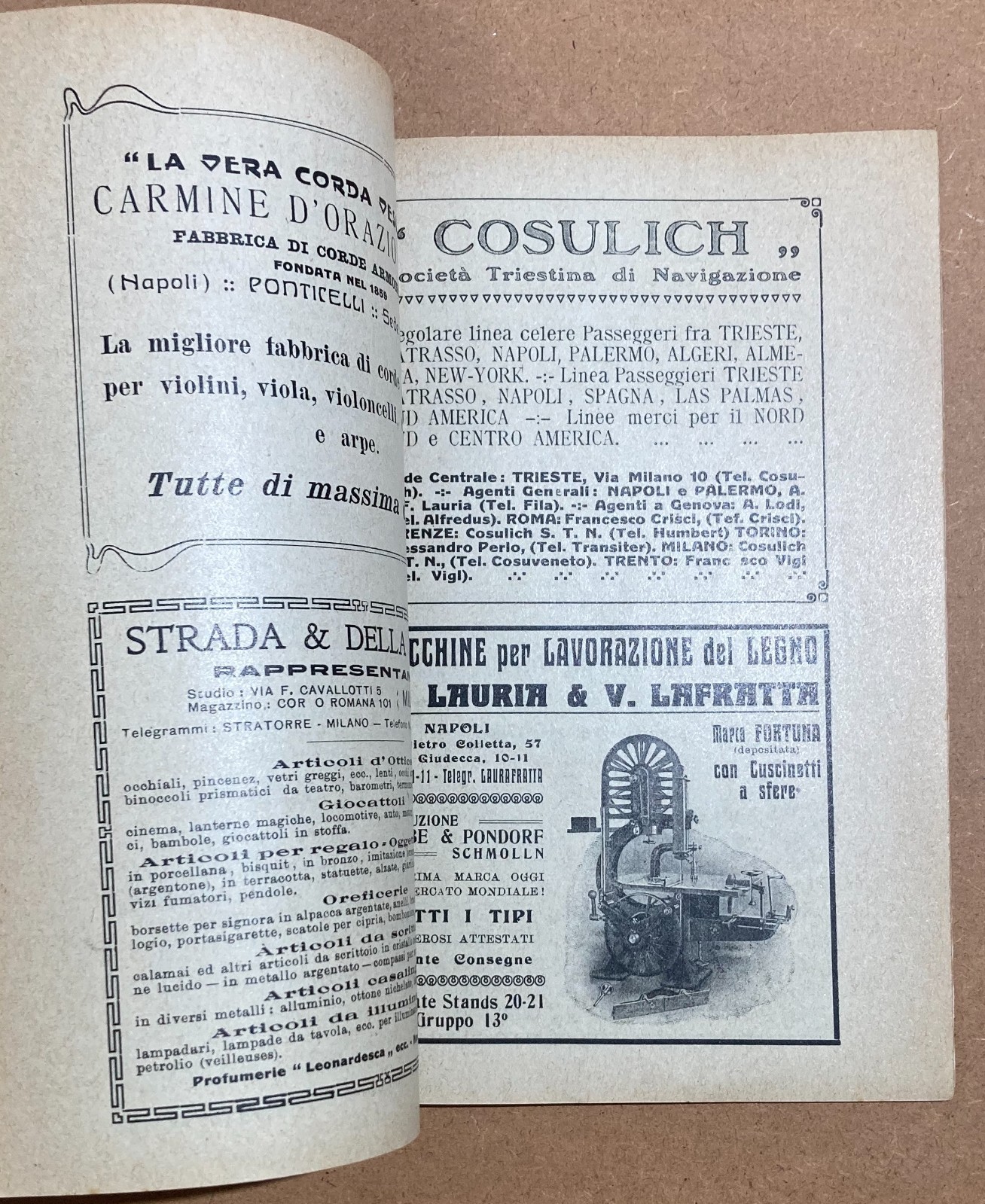 Napoli   Economia   Fiera Campionaria   Catalogo Pubblicitario 1921