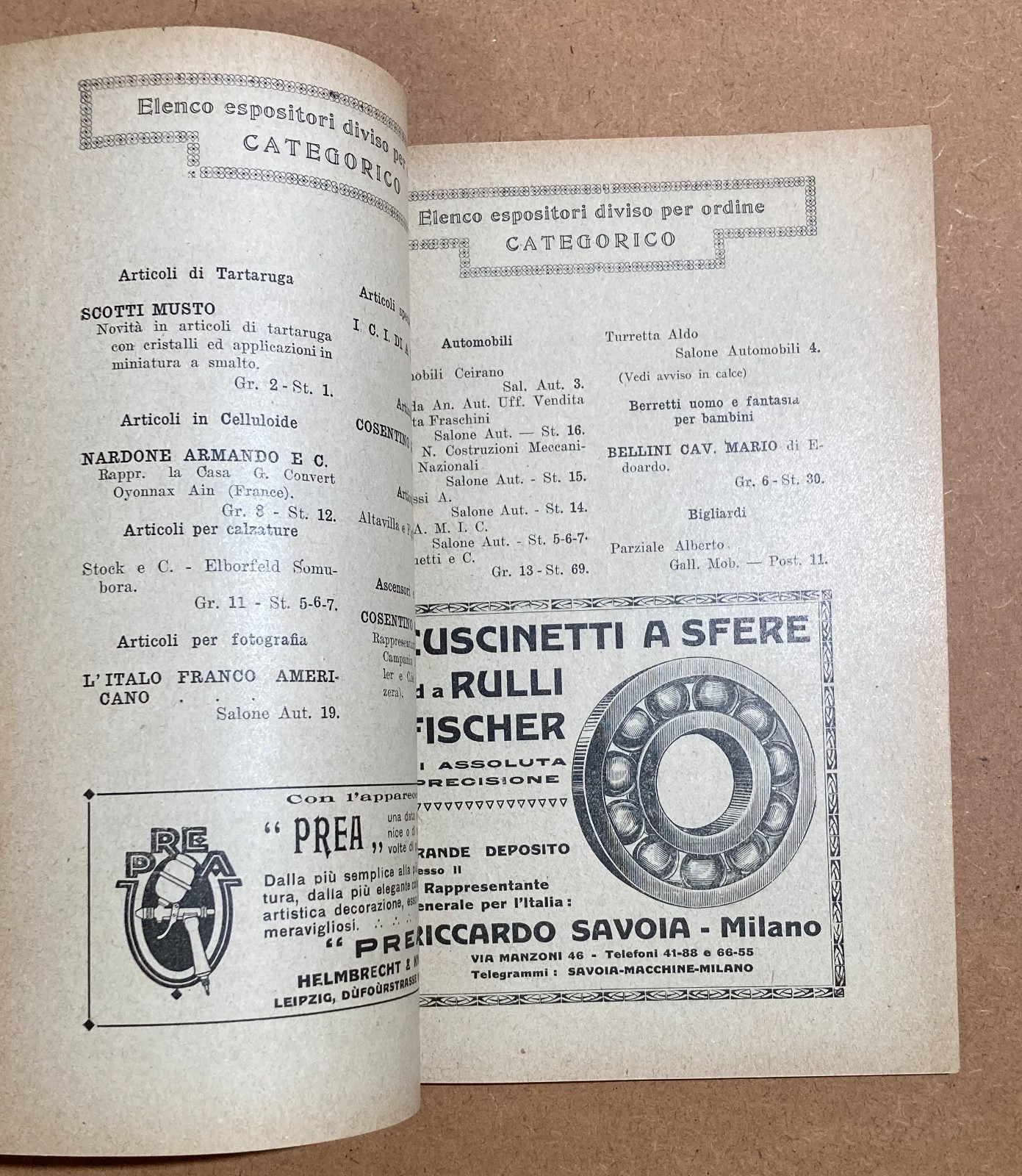 Napoli   Economia   Fiera Campionaria   Catalogo Pubblicitario 1921