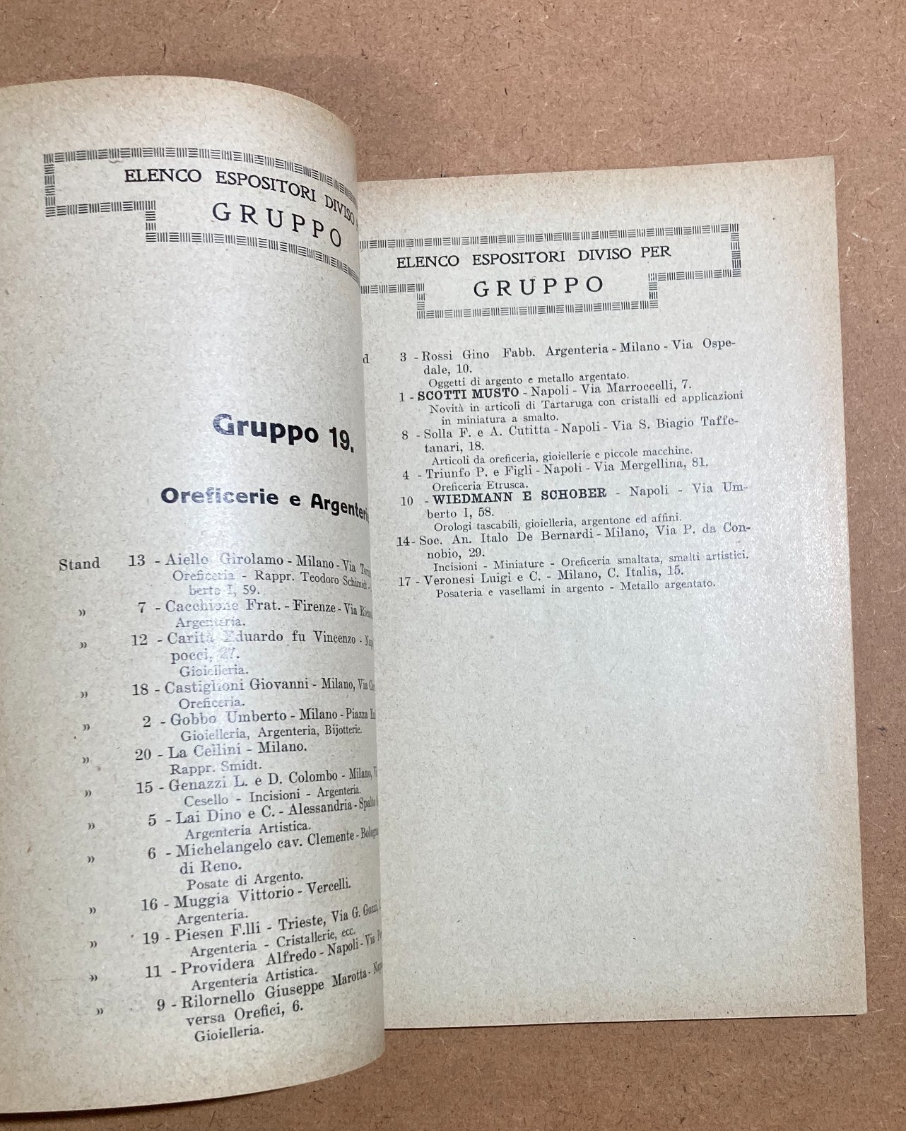 Napoli   Economia   Fiera Campionaria   Catalogo Pubblicitario 1921