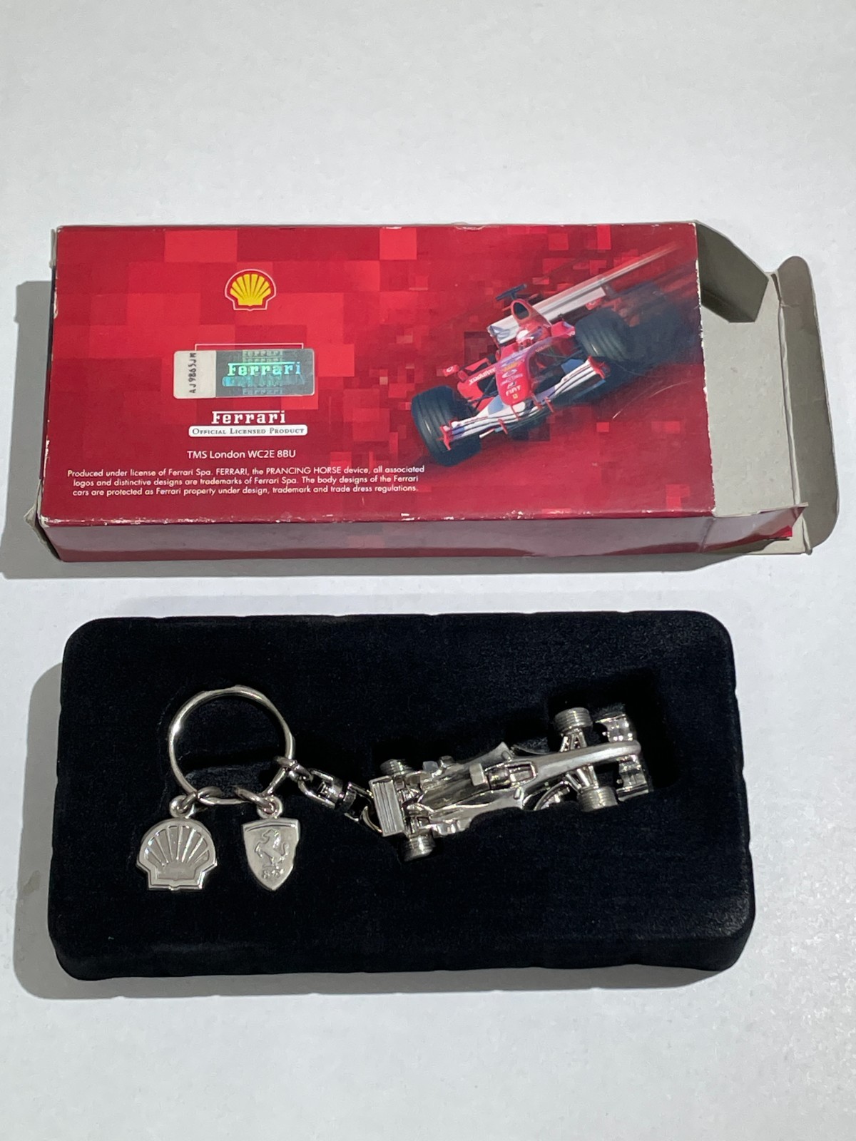 Automobilismo   Pubblicitaria Ferrari   Carburanti Shell   Decorativo Portachiavi