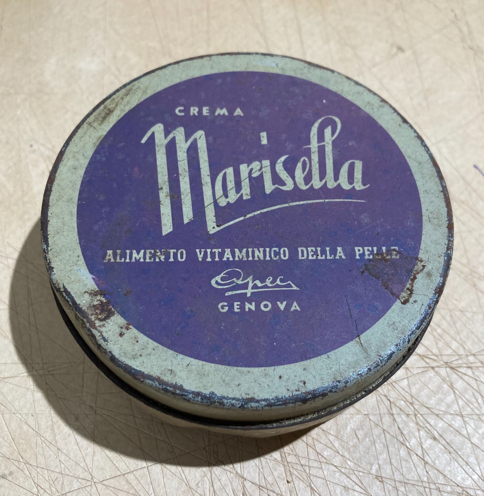 Genova   Astuccio Pubblicitario d'Epoca   Marisella   Crema Per Pelle