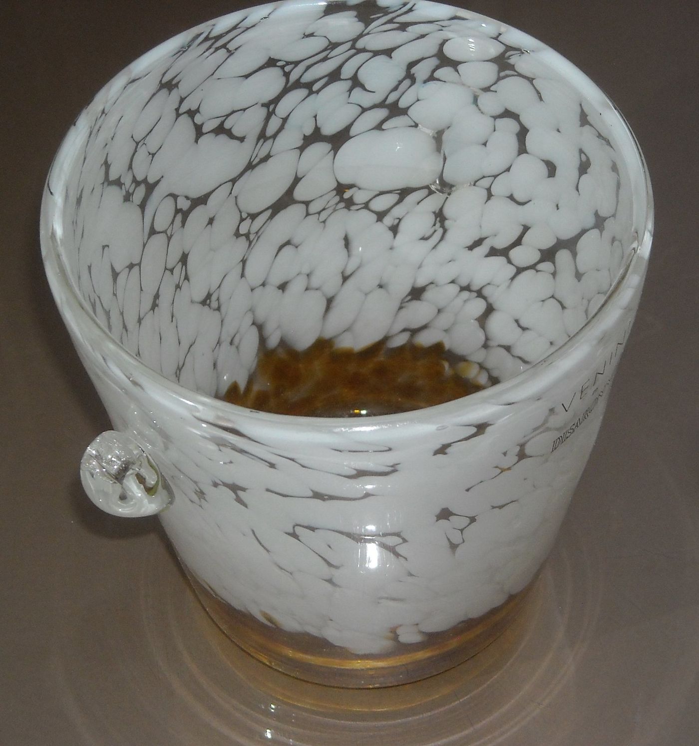 Design Decorativo: Vaso In Vetro Pubblicitario Disaronno, Vetreria Venini