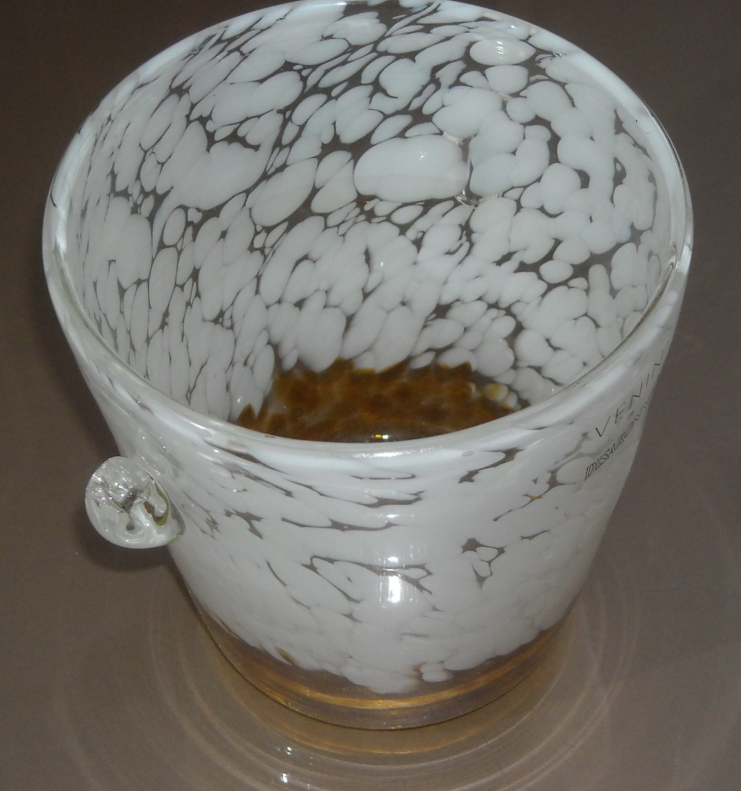 Design Decorativo: Vaso In Vetro Pubblicitario Disaronno, Vetreria Venini
