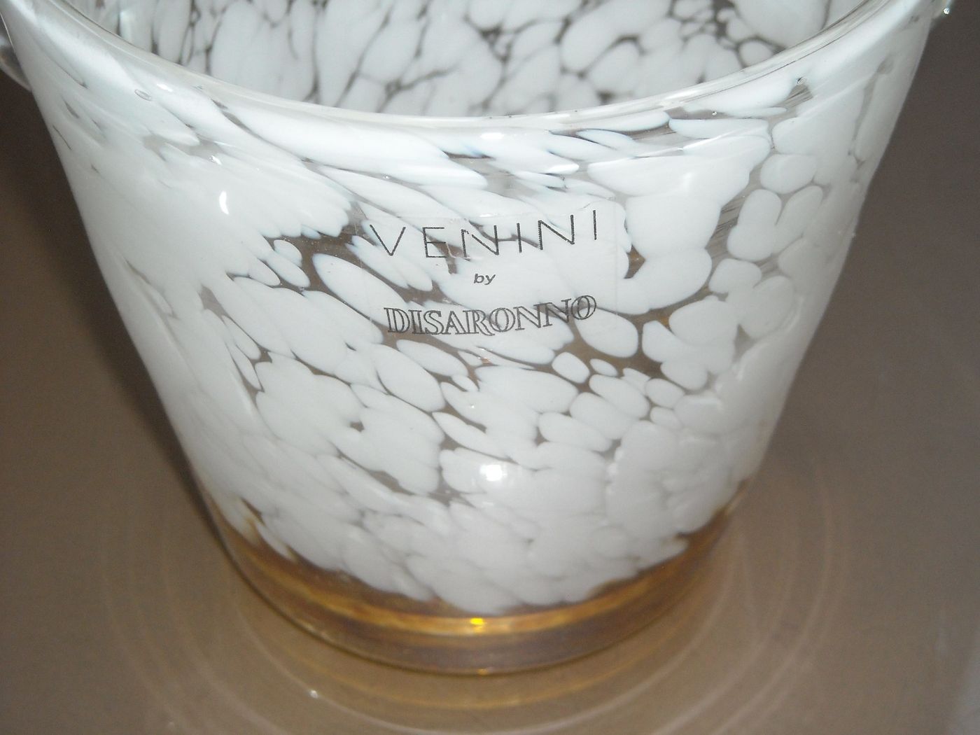 Design Decorativo: Vaso In Vetro Pubblicitario Disaronno, Vetreria Venini