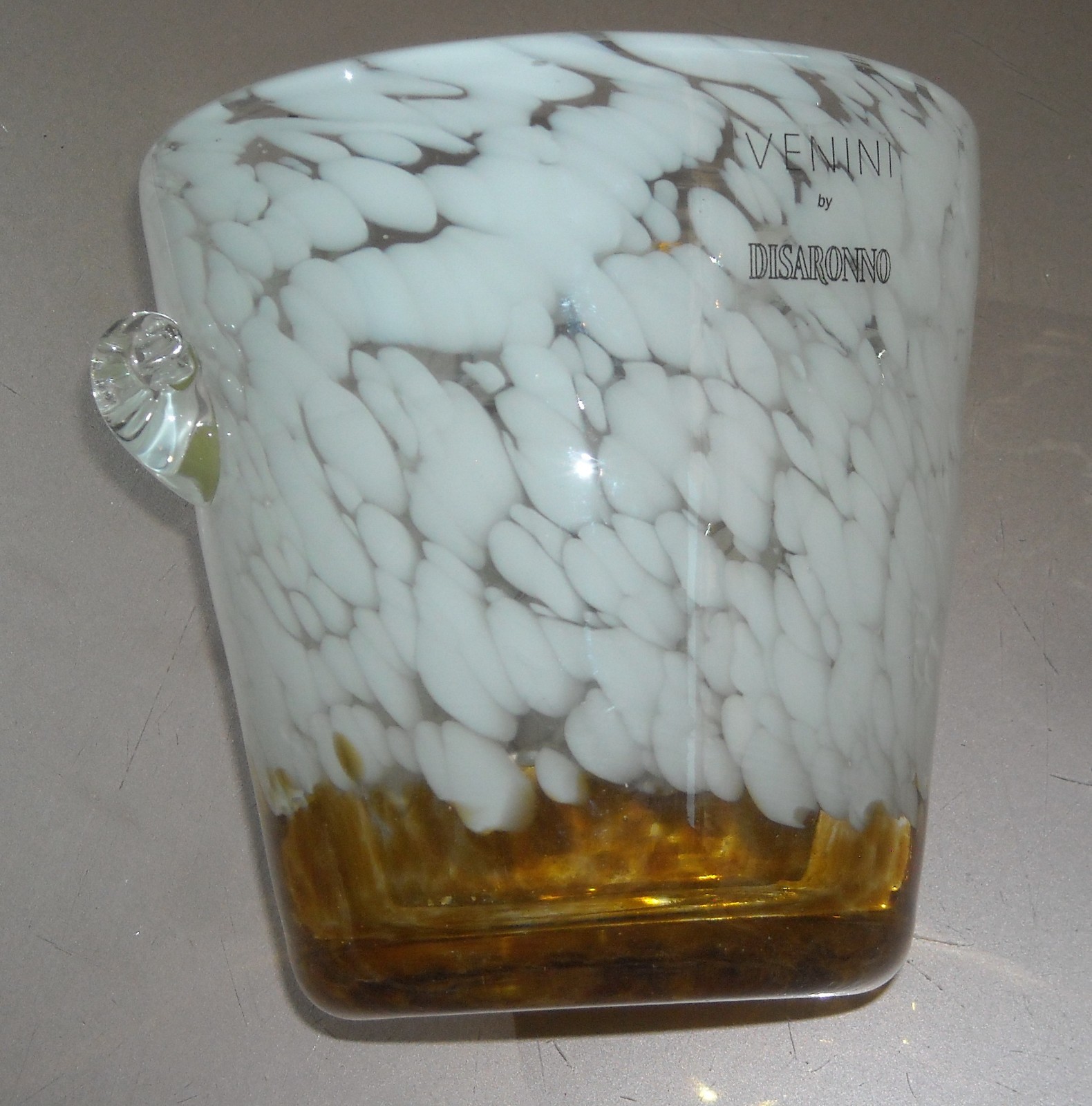 Design Decorativo: Vaso In Vetro Pubblicitario Disaronno, Vetreria Venini