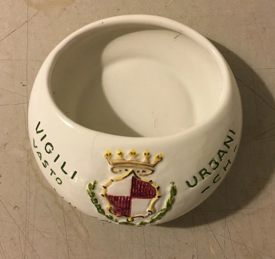 Arte Araldica, Vigili Urbani, Abruzzo, Ceramica Pubblicitaria, Commemorativa