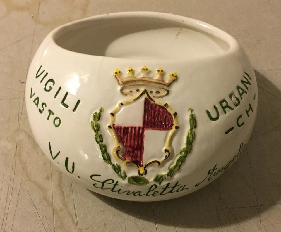Arte Araldica, Vigili Urbani, Abruzzo, Ceramica Pubblicitaria, Commemorativa