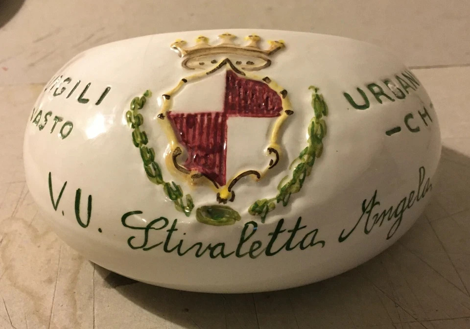 Arte Araldica, Vigili Urbani, Abruzzo, Ceramica Pubblicitaria, Commemorativa