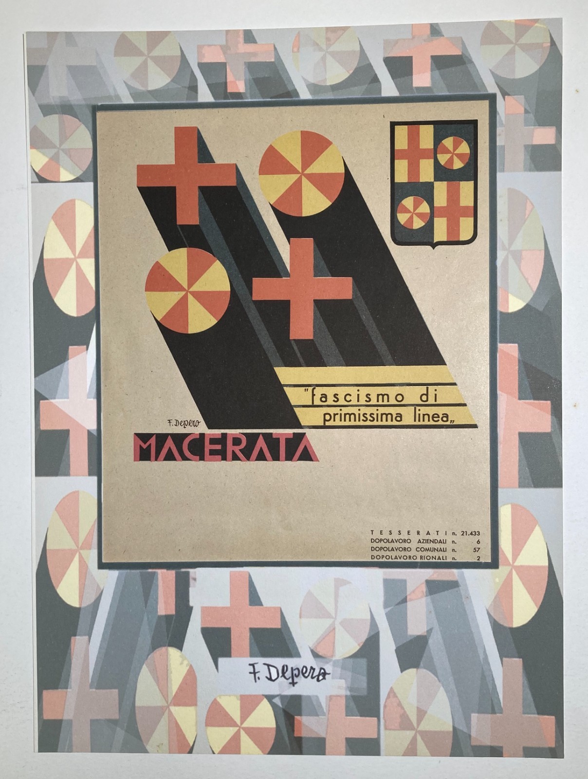 Marche, Macerata, Futurismo E Fascismo: Grafica Pubblicitaria Futurista Di Fortunato Depero, Anni '30