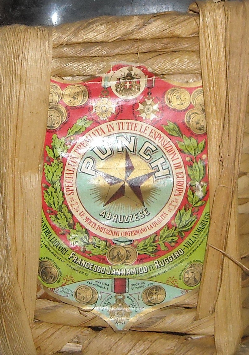 Abruzzo, Villa Santa Maria, Liquori Jannamico, Araldica, Bottiglia Pubblicitaria