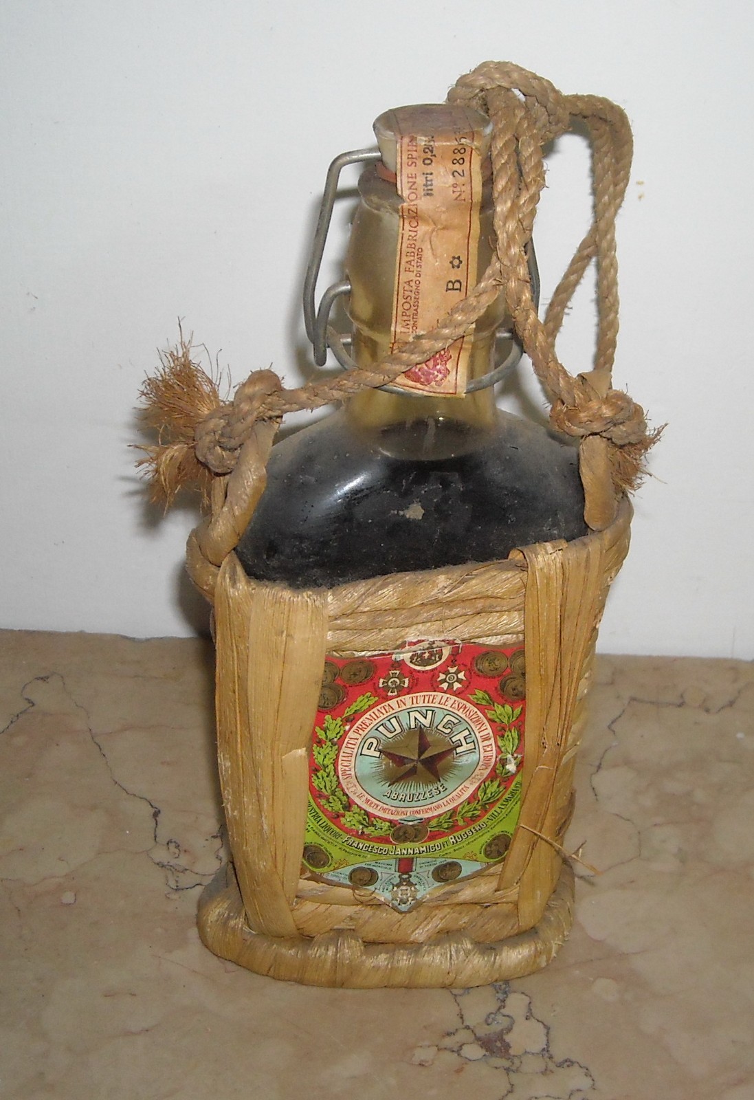 Abruzzo, Villa Santa Maria, Liquori Jannamico, Araldica, Bottiglia Pubblicitaria