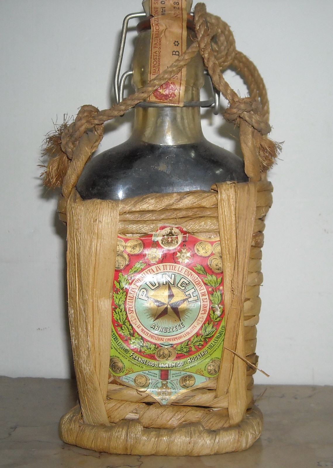 Abruzzo, Villa Santa Maria, Liquori Jannamico, Araldica, Bottiglia Pubblicitaria