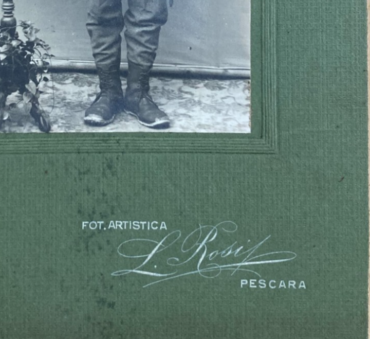 Abruzzo, Pescara: Ritratto Di Militare. Antica Fotografia Degli Studi Rosi E Pepe
