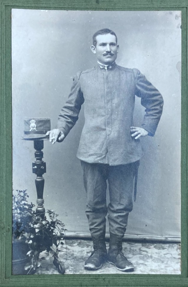 Abruzzo, Pescara: Ritratto Di Militare. Antica Fotografia Degli Studi Rosi E Pepe