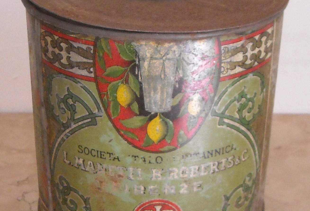Toscana   Società Manetti E Roberts   Inusuale Antica Latta Pubblicitaria   Limoni