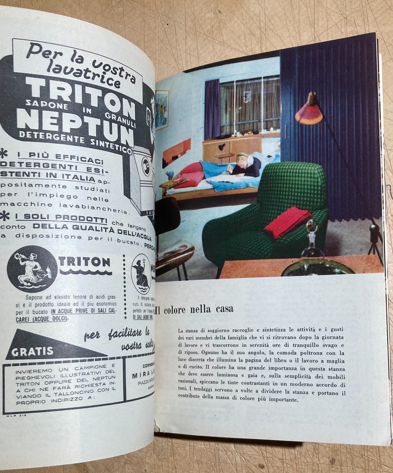 Libro Di Casa 1955: Agenda Di Casa, Cucina E Pubblicità Illustrata Da Gruau