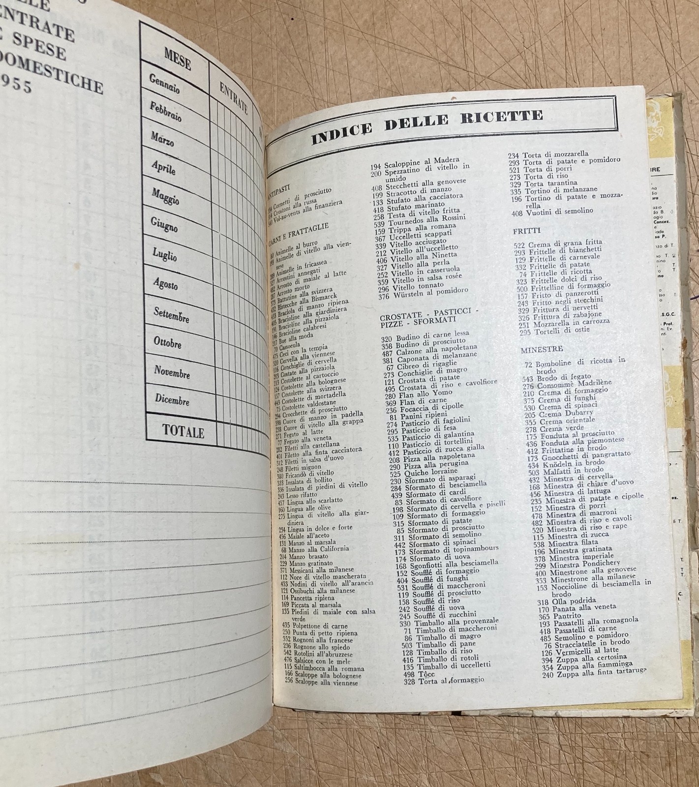 Libro Di Casa 1955: Agenda Di Casa, Cucina E Pubblicità Illustrata Da Gruau