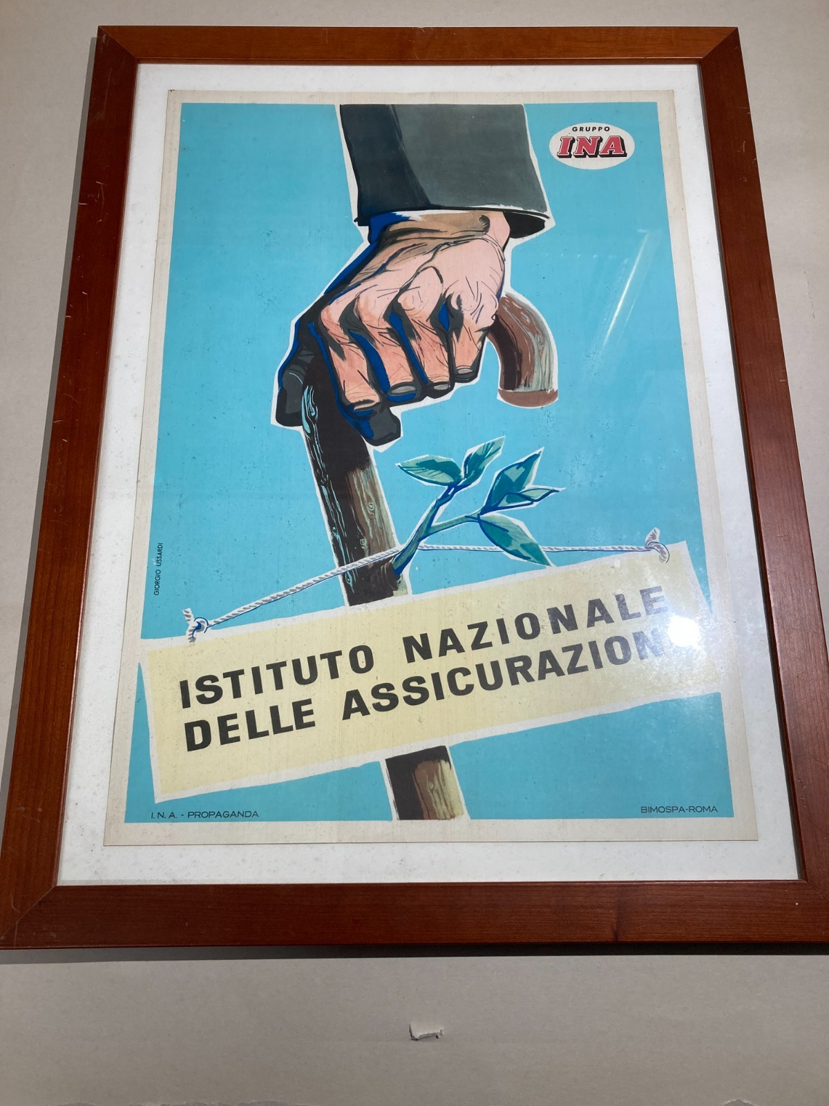 Assicurazioni, Previdenza, Malattie, Vecchiaia: Stampa Pubblicitaria INA Di Giorgio Ussardi