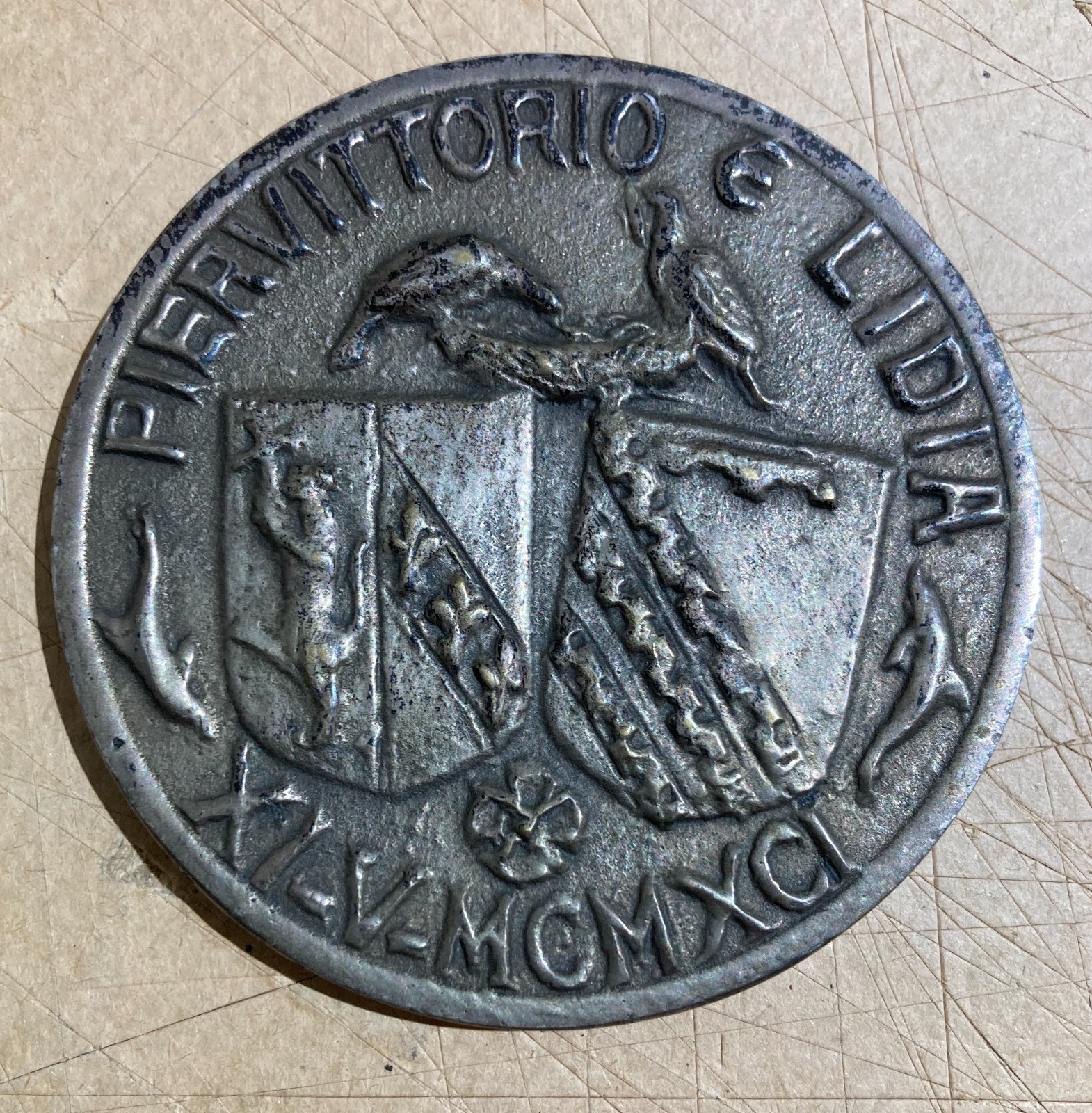 Araldica. Medaglia d'Arte, Palombara Sabina, San Giovanni In Argentella: Piervittorio E Lidia
