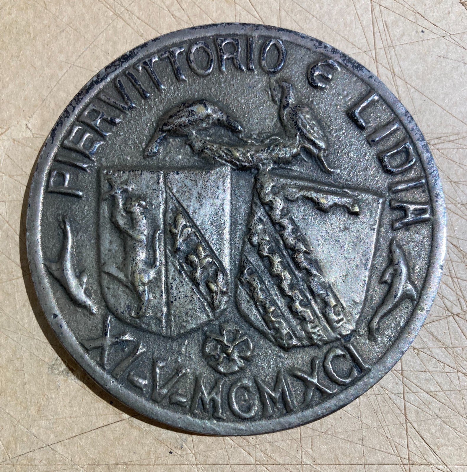Araldica. Medaglia d'Arte, Palombara Sabina, San Giovanni In Argentella: Piervittorio E Lidia