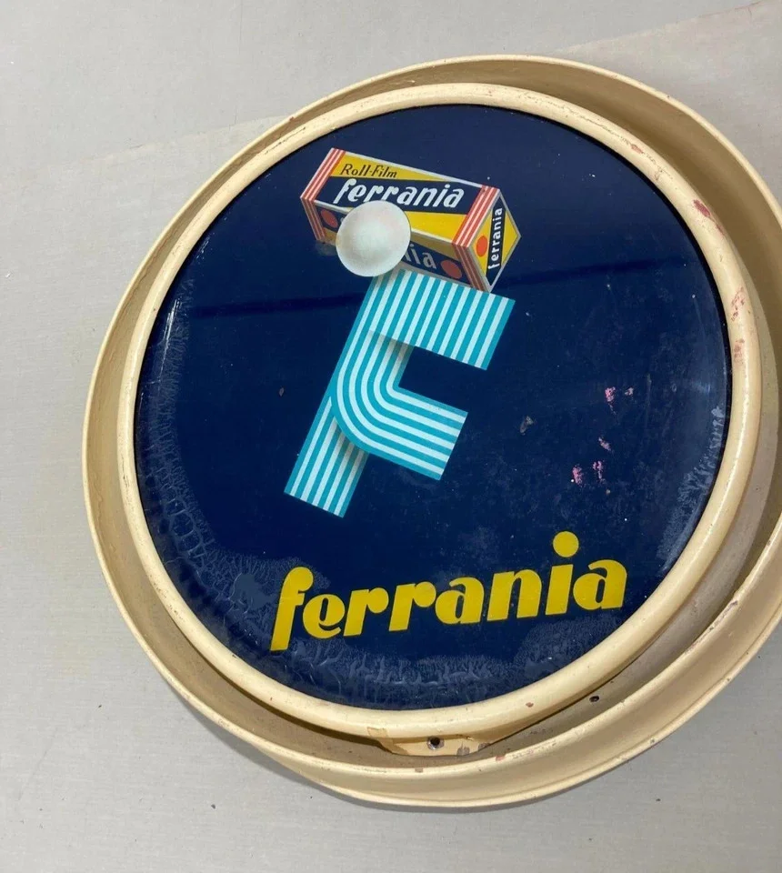 Illuminated Advertising Sign, Ferrania Roll Film