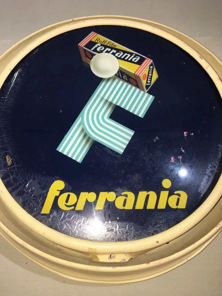 Illuminated Advertising Sign, Ferrania Roll Film