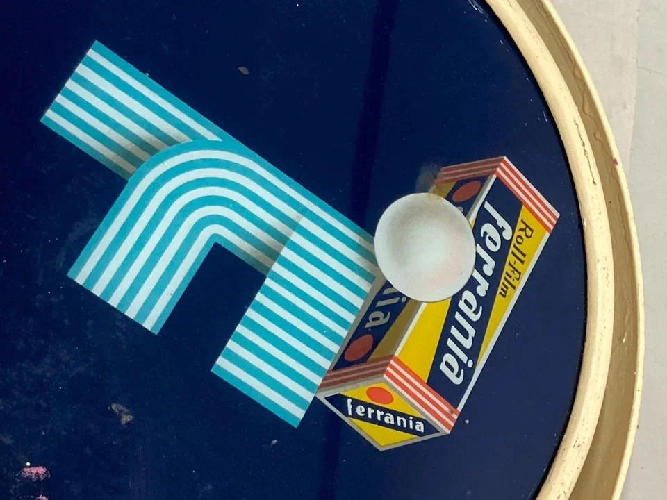 Illuminated Advertising Sign, Ferrania Roll Film
