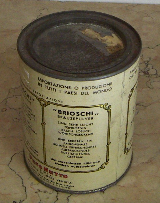 Decorativa Latta Pubblicitaria: Barattolo Brioschi Effervescente Al Limone