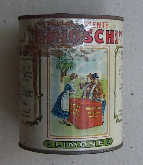 Decorativa Latta Pubblicitaria: Barattolo Brioschi Effervescente Al Limone