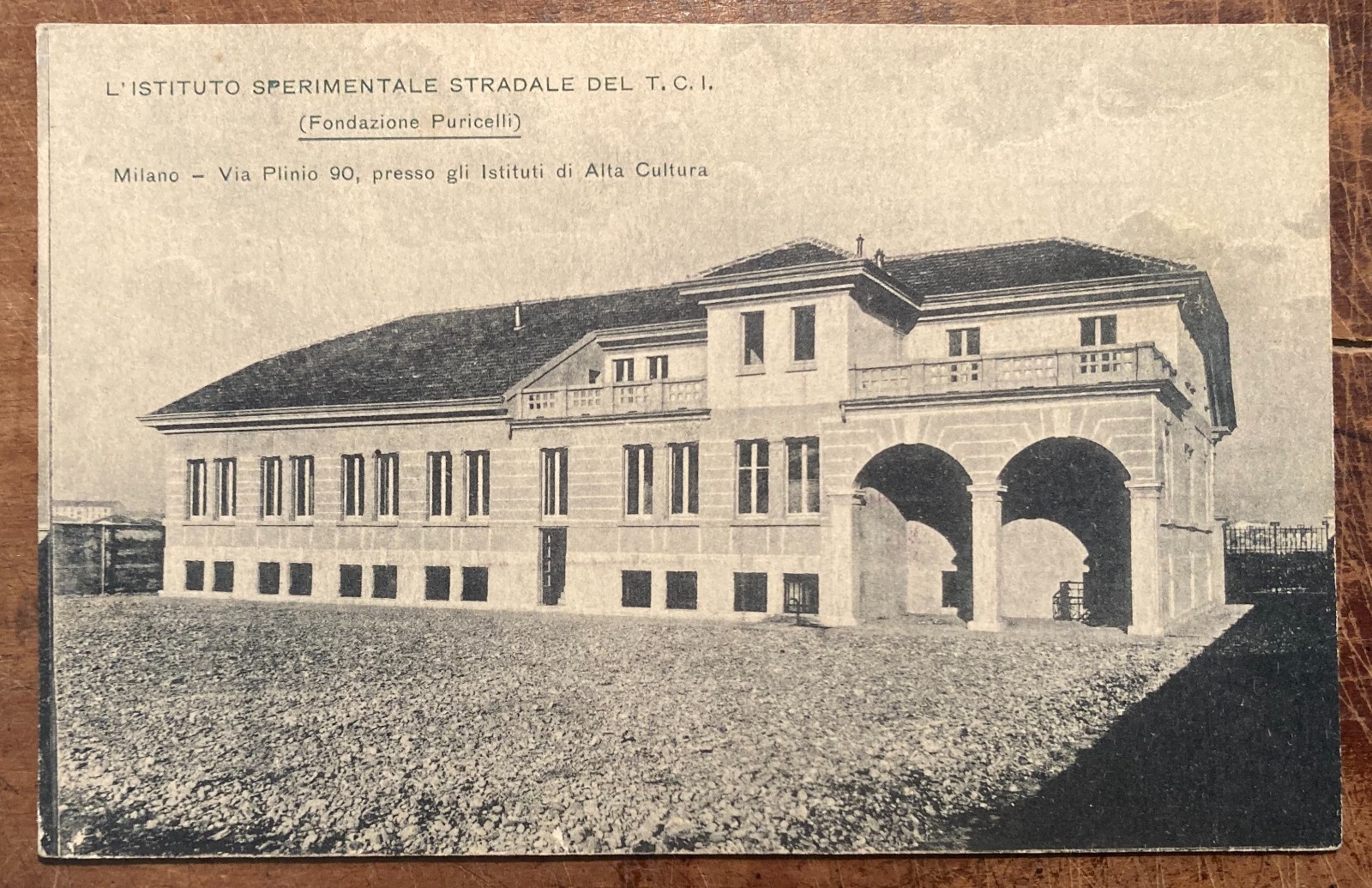 Fondazione Puricelli   T.C.I.   Istituto Sperimentale   Milano   Cartolina Pubblicitaria