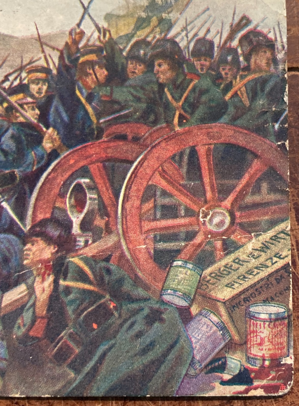 Tipografia, Inchiostri, Firenze, Lipsia: Berger & Wirth   Antica Cartolina, Militaria