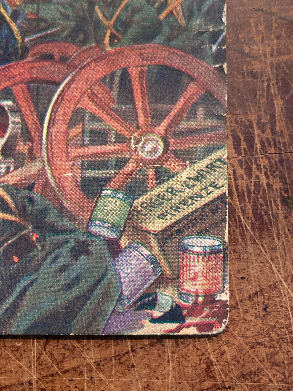 Tipografia, Inchiostri, Firenze, Lipsia: Berger & Wirth   Antica Cartolina, Militaria