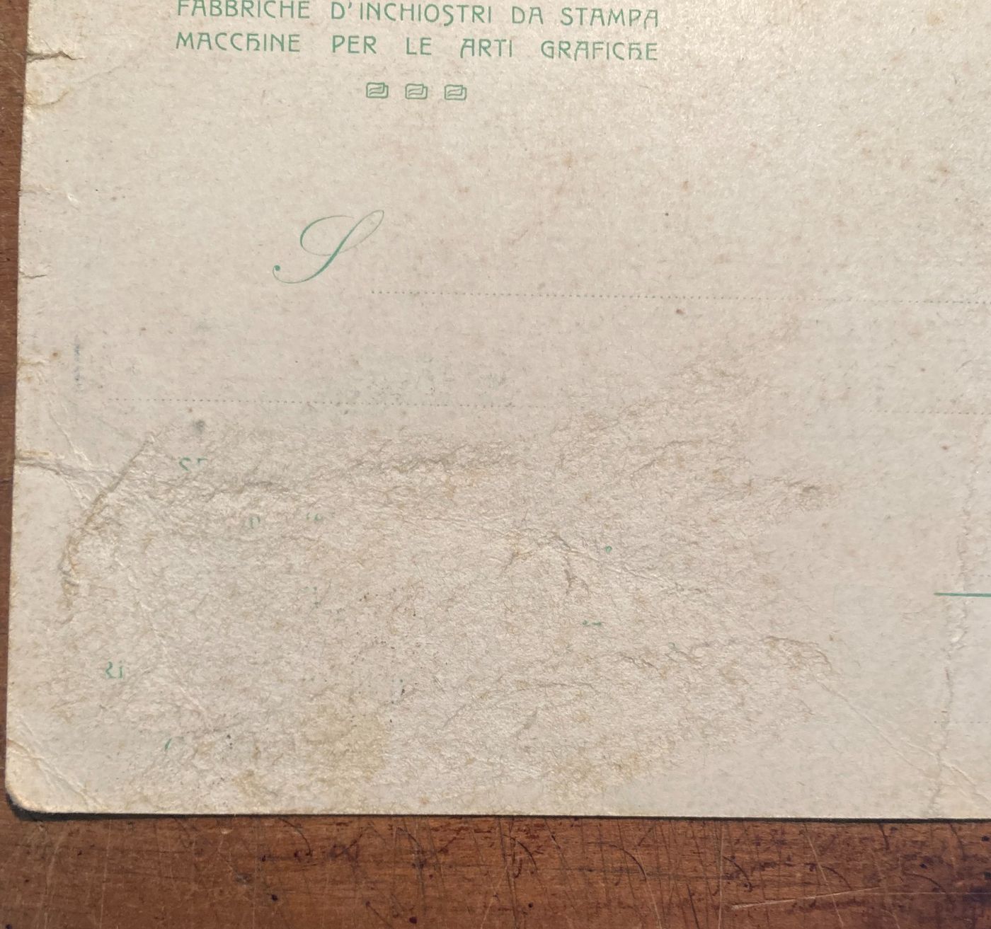 Tipografia, Inchiostri, Firenze, Lipsia: Berger & Wirth   Antica Cartolina, Militaria