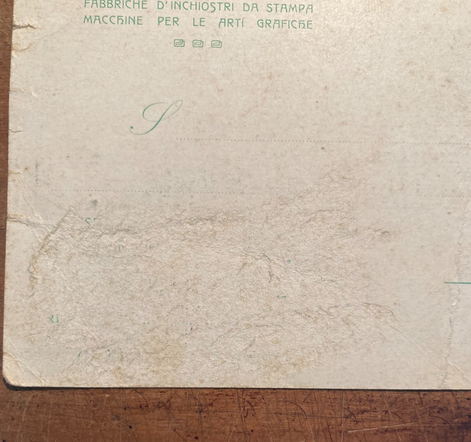 Tipografia, Inchiostri, Firenze, Lipsia: Berger & Wirth   Antica Cartolina, Militaria