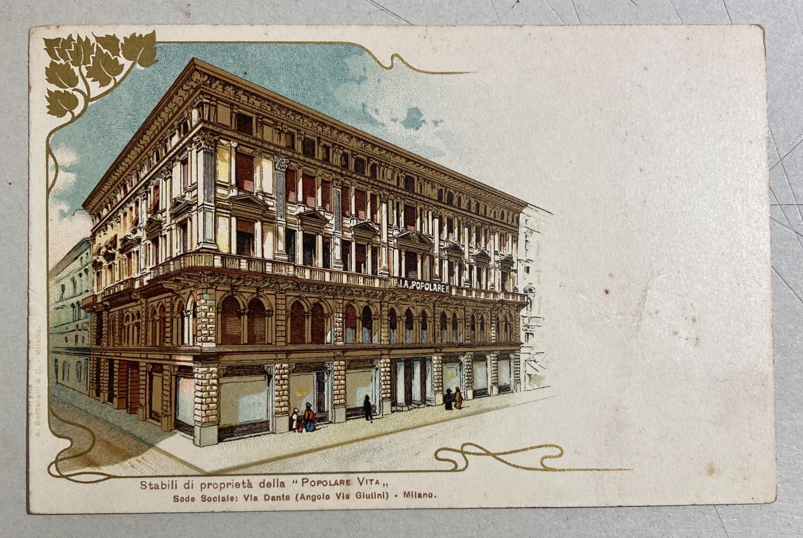 Assicurazioni   Popolare Vita   Veduta Architettonica   Milano   Pubblicitaria A Colori